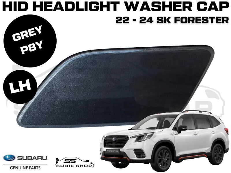 New Genuine Subaru Forester Sk Headlight Washer Cap Cover 22 - 24 Right Grey P8y 1