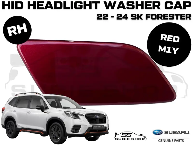 New Genuine Subaru Forester Sk Headlight Washer Cap Cover 22 - 24 Right Red M1y 1