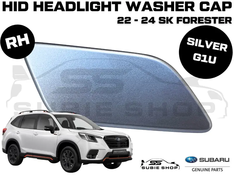New Genuine Subaru Forester Sk Headlight Washer Cap Cover 22-24 Right Silver G1u 1