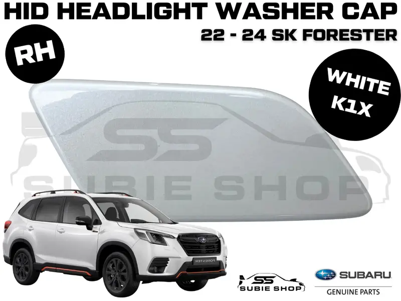 New Genuine Subaru Forester Sk Headlight Washer Cap Cover 22 -24 Right White K1x 1