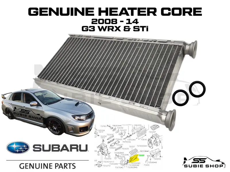 New Genuine Subaru G3 Wrx & Sti 2008 - 2014 Heater Core Hvac Radiator 1