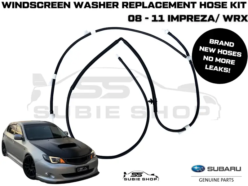 New Genuine Subaru Impreza 08 -11 Gh G3 Wrx Bonnet Water Jet Windscreen Hose Kit 1