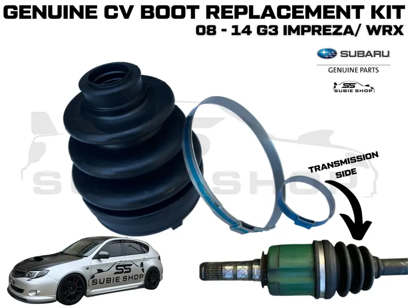New Genuine Subaru Impreza Gh G3 Wrx 08 - 14 Front Cv Drive Shaft Boot Kit Clamp 1