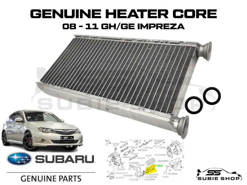 New Genuine Subaru Impreza Gh Ge Rs 2008 - 2011 Heater Core Hvac Radiator 1