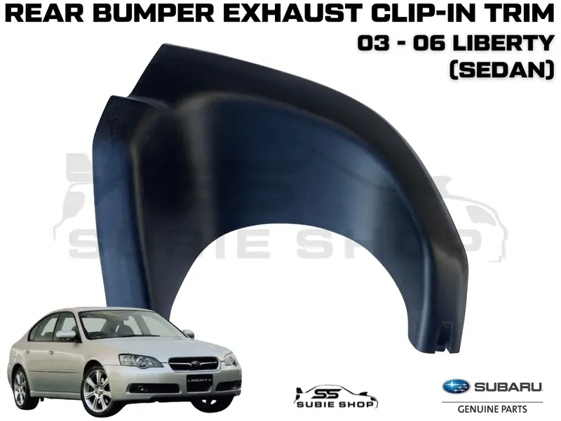 New Genuine Subaru Liberty Sedan 03-06 Rear Bumper Bar Exhaust Cover Trim Insert 1