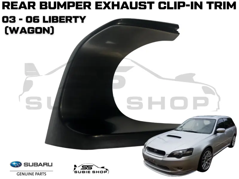 New Genuine Subaru Liberty Wagon 03-06 Rear Bumper Bar Exhaust Cover Trim Insert 1