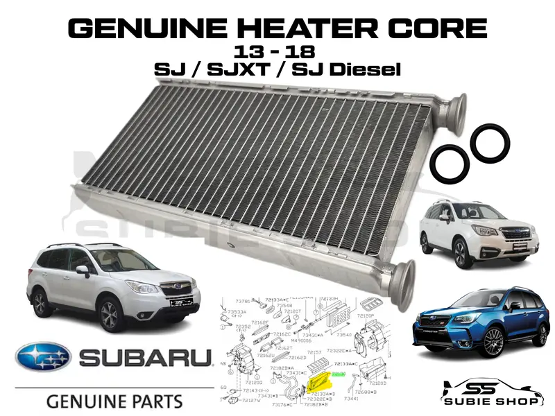 New Genuine Subaru Sj/Sjxt/Sj Diesel Forester 13 - 18 Heater Core Hvac Radiator 1