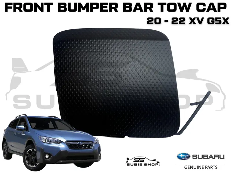 New Genuine Subaru Xv G5x 20 - 22 Front Bumper Bar Tow Hook Cap Cover Matt Black 1