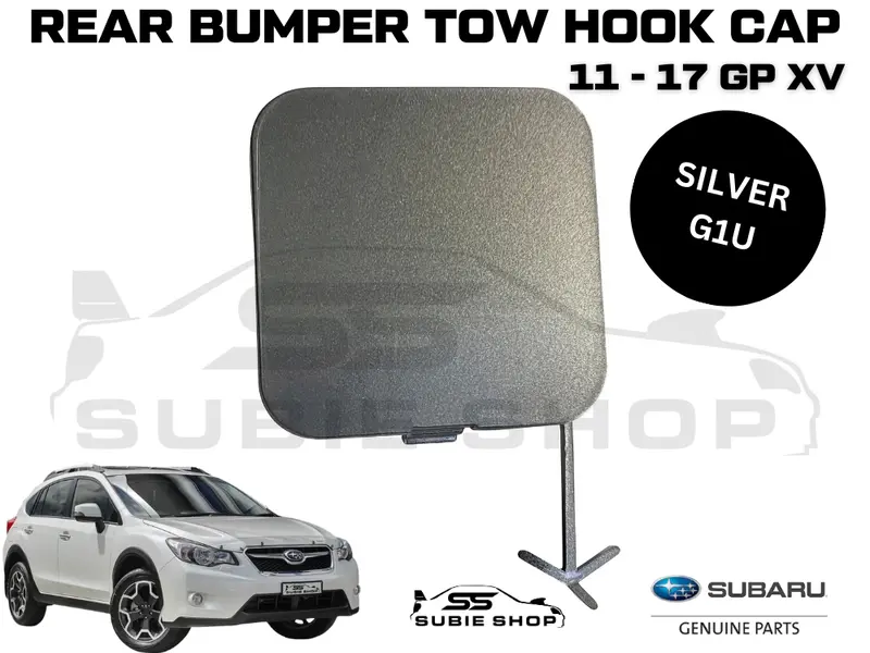New Genuine Subaru Xv Gp 11 - 17 Rear Bumper Bar Tow Hook Cap Cover Silver G1u 1