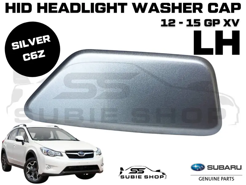New Genuine Subaru Xv Gp 12-15 Headlight Bumper Washer Cap Cover Left Silver C6z 1