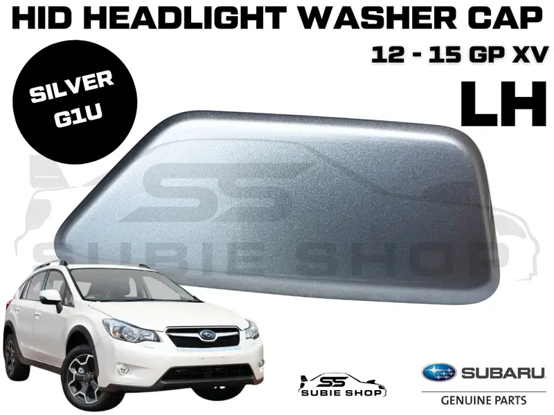 New Genuine Subaru Xv Gp 12-15 Headlight Bumper Washer Cap Cover Left Silver G1u 1