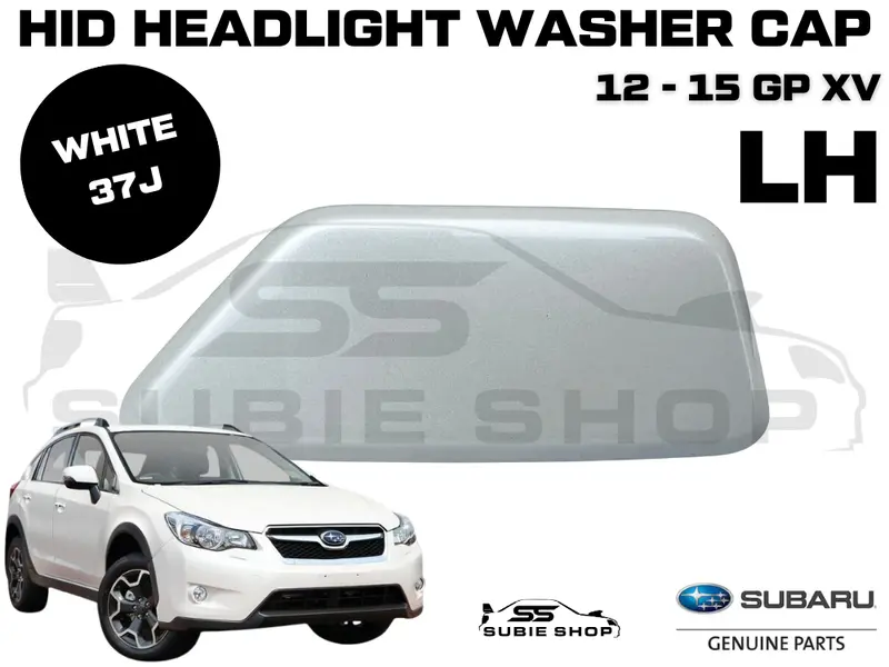 New Genuine Subaru Xv Gp 12-15 Headlight Bumper Washer Cap Cover Left White 37J 1