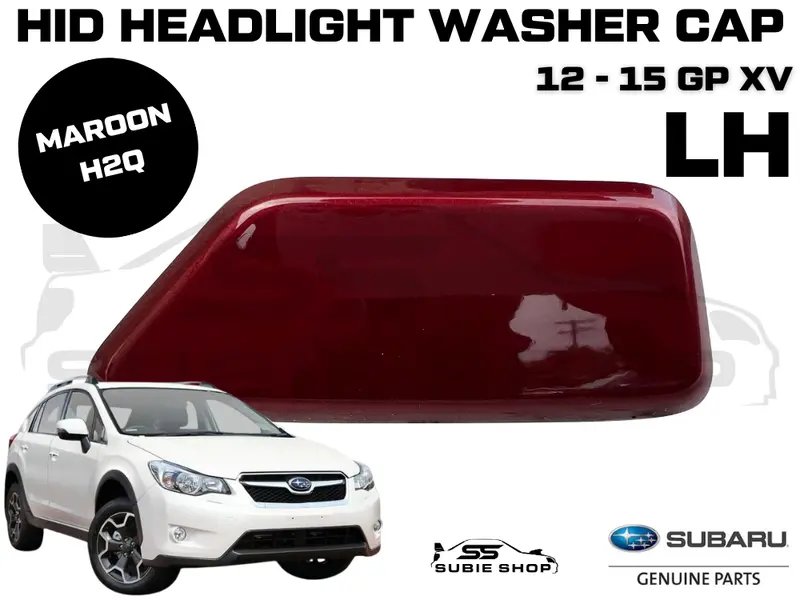 New Genuine Subaru Xv Gp 12-15 Headlight Bumper Washer Cap Cover Maroon Red Left 1