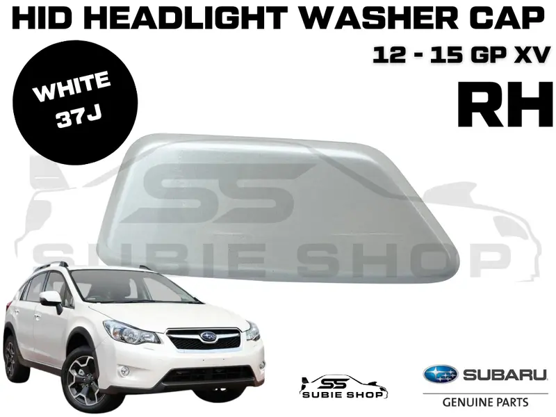 New Genuine Subaru Xv Gp 12-15 Headlight Bumper Washer Cap Cover Right White 37J 1