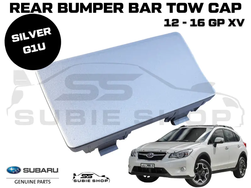New Genuine Subaru Xv Gp 12 - 16 Rear Bumper Bar Tow Mid Cap Cover Silver G1u 1