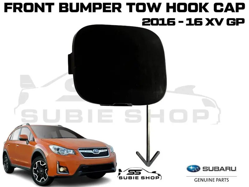 New Genuine Subaru Xv Gp 16 - 16 Front Bumper Bar Tow Hook Cap Cover Unpainted 1