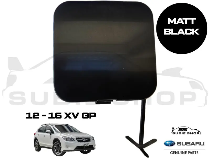 New Genuine Subaru Xv Gp 2012 - 16 Rear Bumper Bar Tow Hook Cap Cover Matt Black 1
