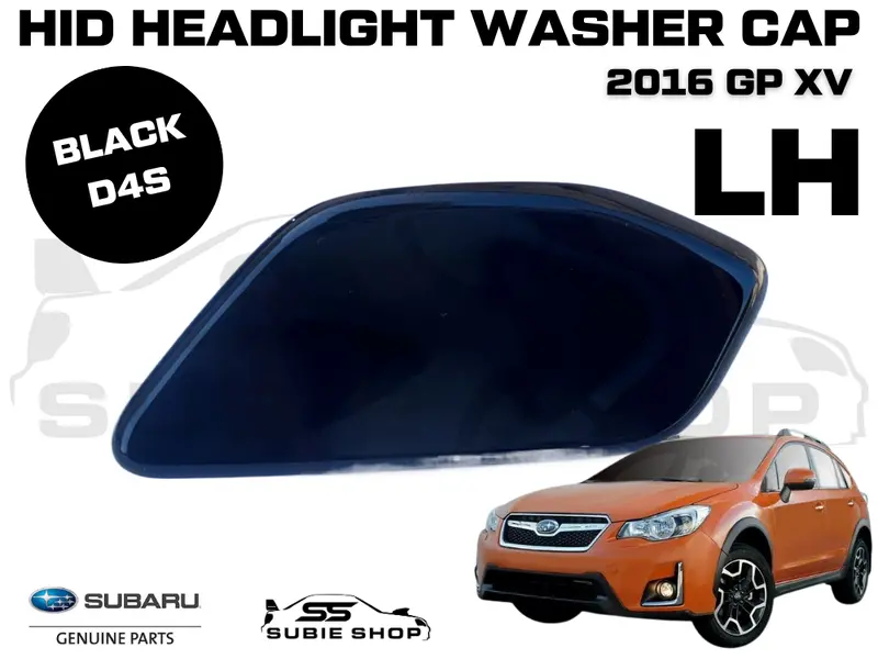 New Genuine Subaru Xv Gp 2016 Headlight Bumper Washer Cap Cover Left Black D4s 1