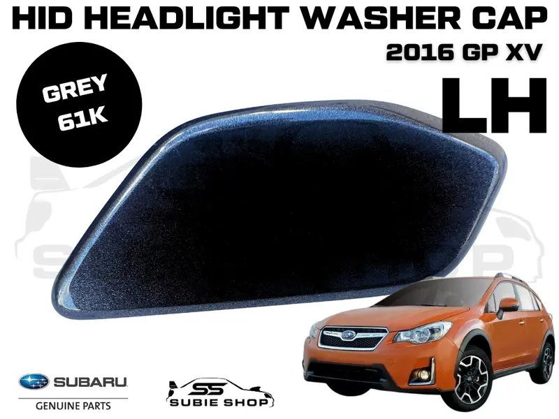 New Genuine Subaru Xv Gp 2016 Headlight Bumper Washer Cap Cover Left Grey 61K 1