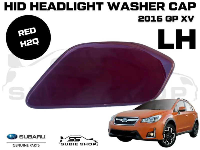 New Genuine Subaru Xv Gp 2016 Headlight Bumper Washer Cap Cover Left Red H2q 1