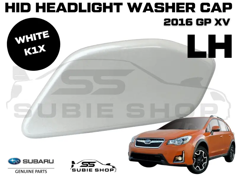 New Genuine Subaru Xv Gp 2016 Headlight Bumper Washer Cap Cover Left White K1x 1
