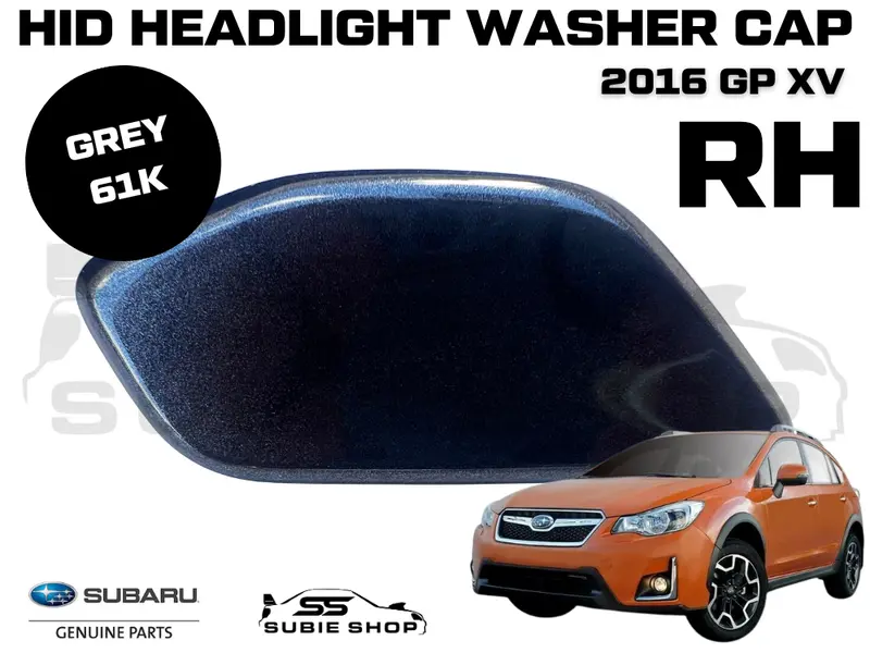New Genuine Subaru Xv Gp 2016 Headlight Bumper Washer Cap Cover Right Grey 61K 1
