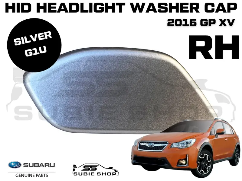 New Genuine Subaru Xv Gp 2016 Headlight Bumper Washer Cap Cover Right Silver G1u 1