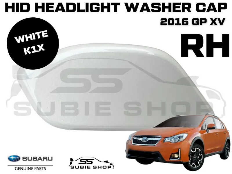 New Genuine Subaru Xv Gp 2016 Headlight Bumper Washer Cap Cover Right White K1x 1