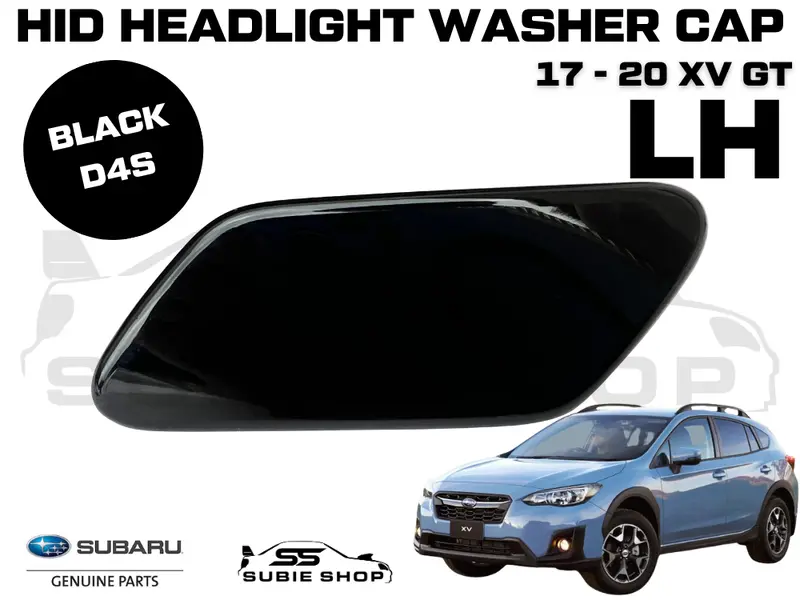 New Genuine Subaru Xv Gt 17 -20 Headlight Bumper Washer Cap Cover Left Black D4s 1