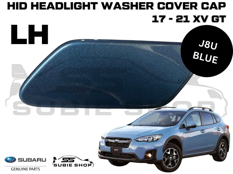 New Genuine Subaru Xv Gt 17-20 Headlight Bumper Washer Cap Cover Left Blue J8u 1