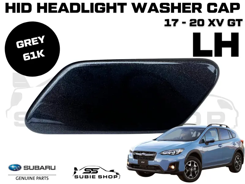 New Genuine Subaru Xv Gt 17 - 20 Headlight Bumper Washer Cap Cover Left Grey 61K 1
