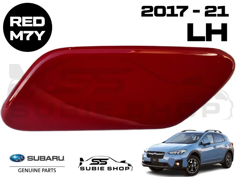 New Genuine Subaru Xv Gt 17 -20 Headlight Bumper Washer Cap Cover Left Red M7y 1