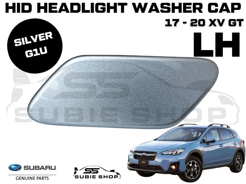 New Genuine Subaru Xv Gt 17-20 Headlight Bumper Washer Cap Cover Left Silver G1u 1