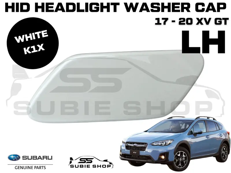 New Genuine Subaru Xv Gt 17 -20 Headlight Bumper Washer Cap Cover Left White K1x 1