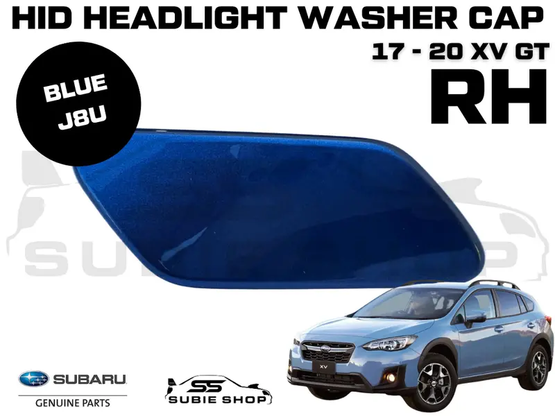 New Genuine Subaru Xv Gt 17-20 Headlight Bumper Washer Cap Cover Right Blue J8u 1