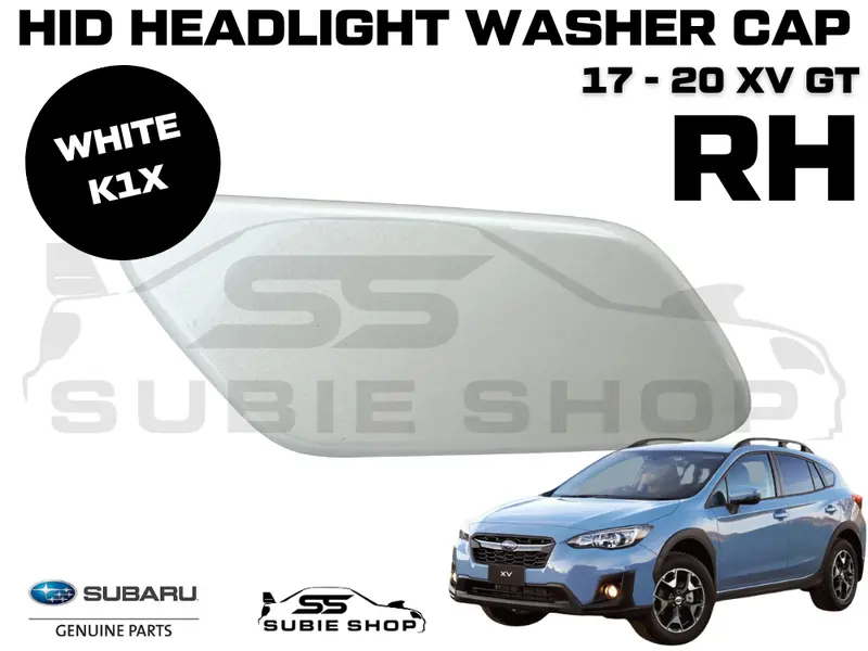 New Genuine Subaru Xv Gt 17-20 Headlight Bumper Washer Cap Cover Right White K1x 1