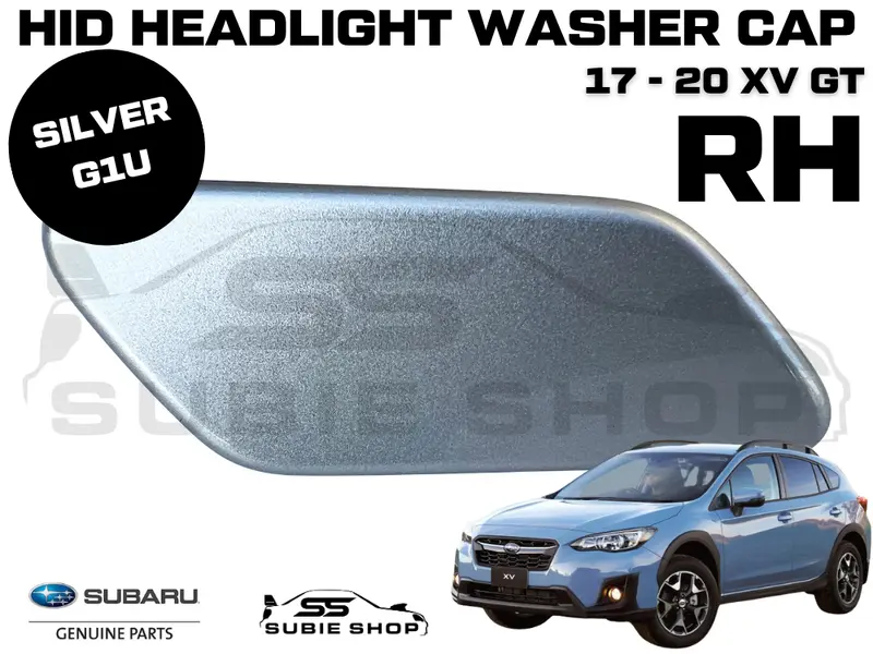 New Genuine Subaru Xv Gt 17-20 Headlight Bumper Washer Cap Cover Silver G1u Rh 1