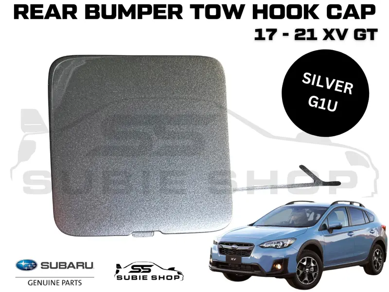 New Genuine Subaru Xv Gt 17 - 21 Rear Bumper Bar Tow Hook Cap Cover Silver G1u 1