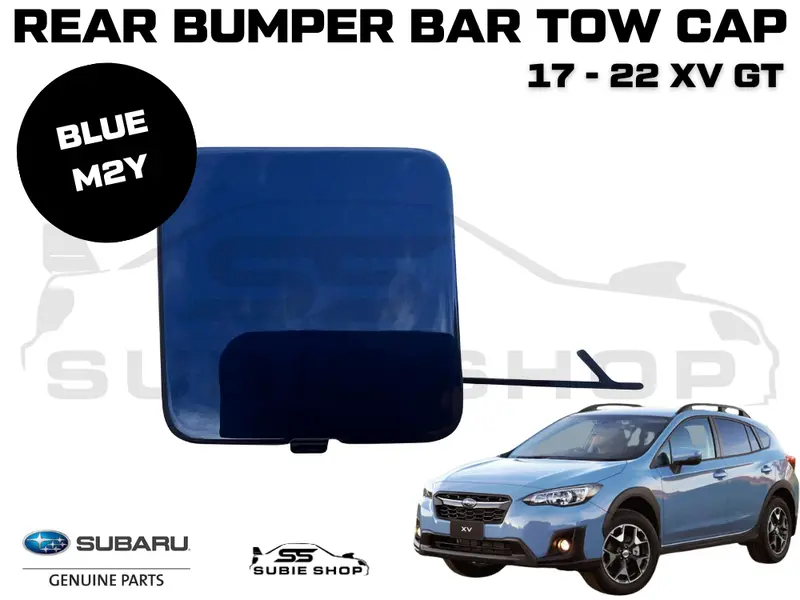 New Genuine Subaru Xv Gt 17-22 Rear Bumper Bar Tow Hook Cap Cover Blue Dark M2y 1