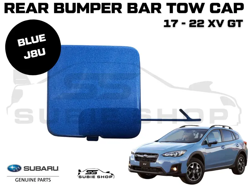 New Genuine Subaru Xv Gt 17 - 22 Rear Bumper Bar Tow Hook Cap Cover Blue J8u 1