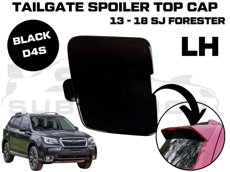 New Genuine Tailgate Spoiler Black Cap Cover 13 - 18 Subaru Forester Sj Left Lh 1
