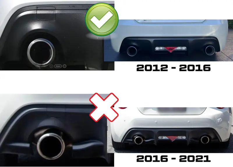 New Genuine Toyota 86 12 - 16 Rear Bumper Bar Tow Hook Cap Cover Matt Black Left 2