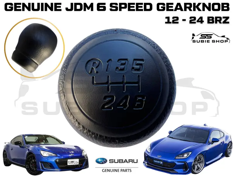 New Oem Genuine Jdm Black 6 Speed Gearknob Gear Knob Shifter 12 - 24 Subaru Brz 1