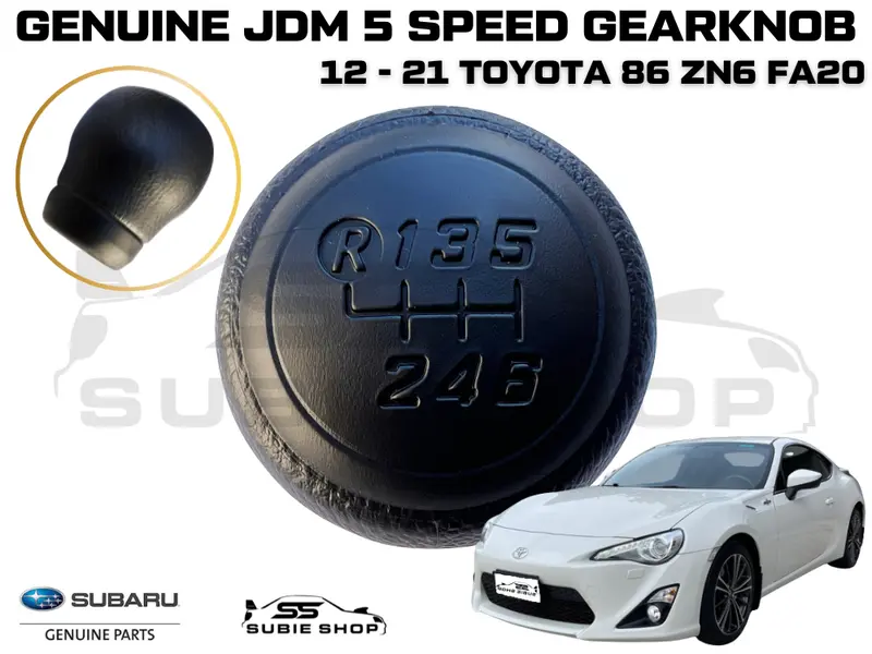 New Oem Genuine Jdm Black 6 Speed Gearknob Gear Knob Shifter 12 - 24 Toyota 86 1