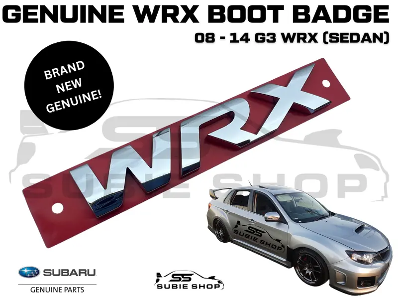 New Oem Genuine Jdm Subaru Impreza G3 Sedan Wrx 08 - 14 Boot Badge Logo Emblem 1