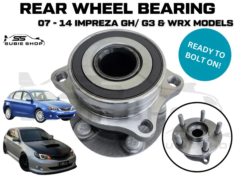 New Rear Back Wheel Bearing Hub Assembly For Subaru Impreza Gh G3 Wrx 2007 -2014 1