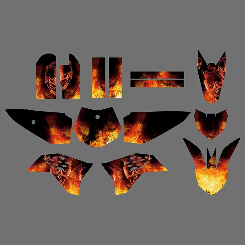 New Style Graphics & Backgrounds Stickers Kits For Ktm Sx65 2009-2015 1