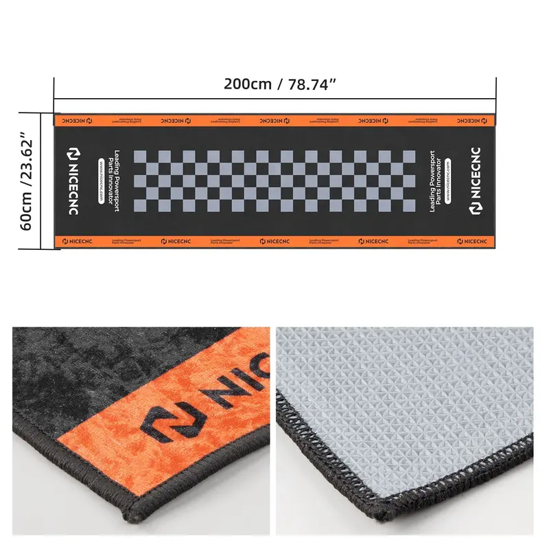 Nicecnc Motorcycle Garage Mat Parking Carpet(Only Ship To Us) 2