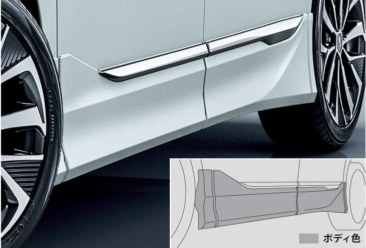 Noha(Zwr90) Modellista Side Skirt (Car Without Universal Step) 1