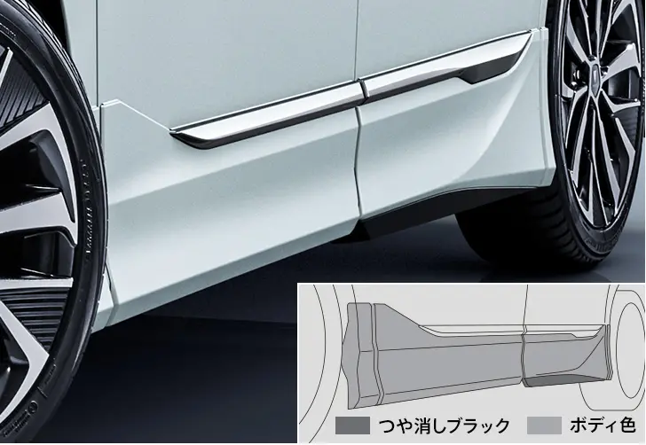 Noha(Zwr90) Modellista Side Skirt Set (Car With Universal Step) 1